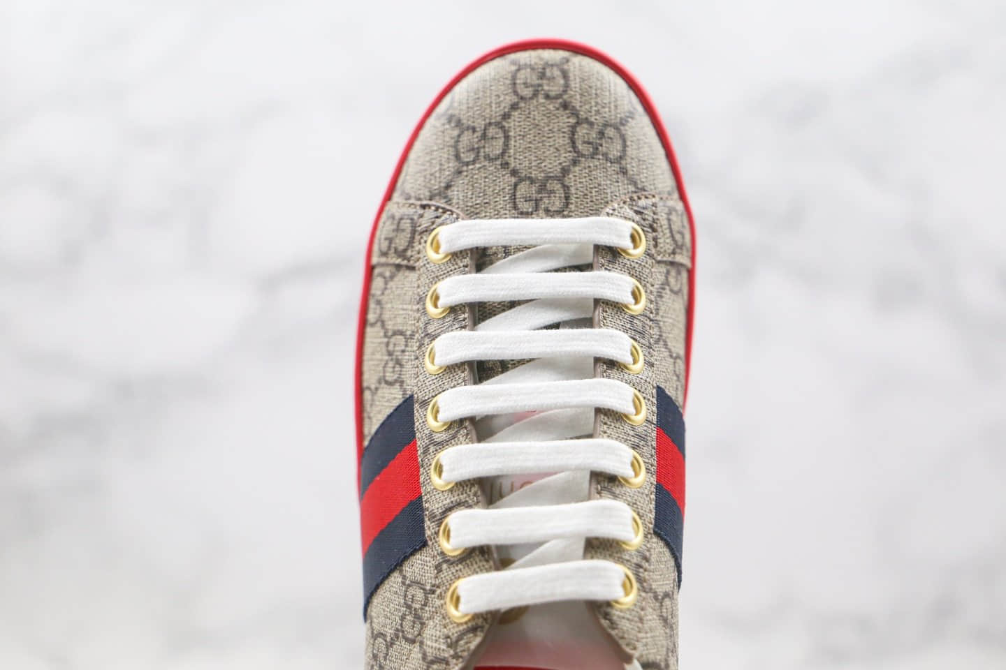 古驰Gucci ACE Embroidered Low-Top纯原版本拼色刺绣系列低帮休闲板鞋乌木色原盒全套原包装配件