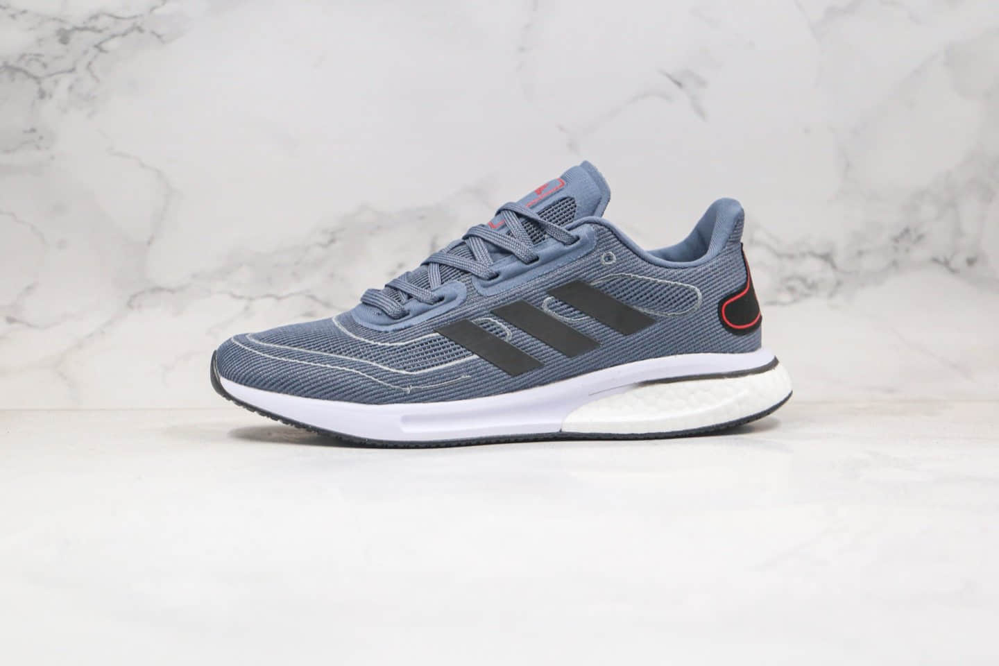 阿迪达斯adidas Supernova M公司级版本超新星系列低帮轻量透气休闲跑鞋墨兰色进口原档案织面 货号:FV6035