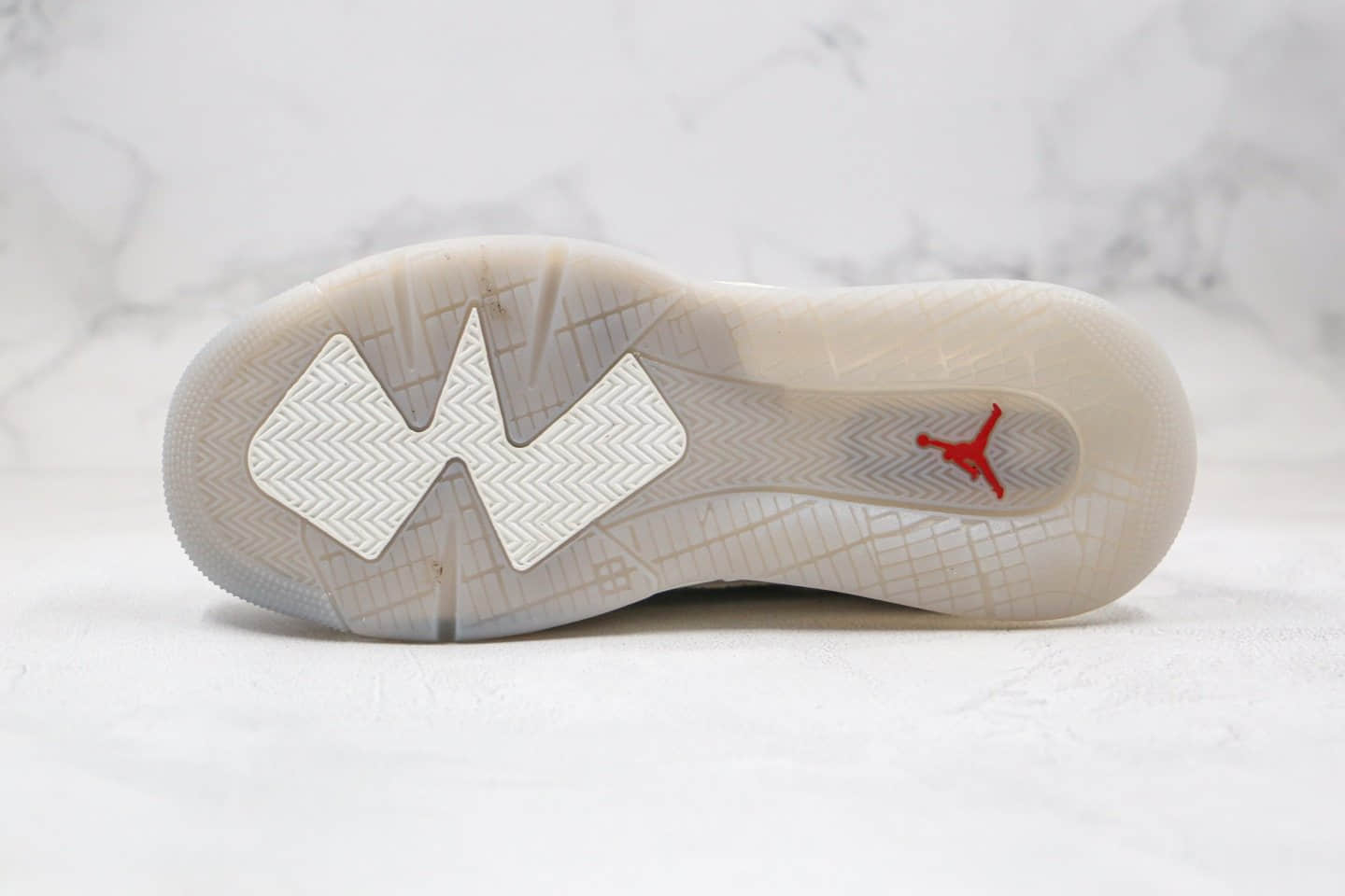 乔丹SNS x Air Jordan Proto-Max 720公司级版本联名气垫跑鞋米白灰色爆裂纹区别市面假气垫 货号:CT3444-001