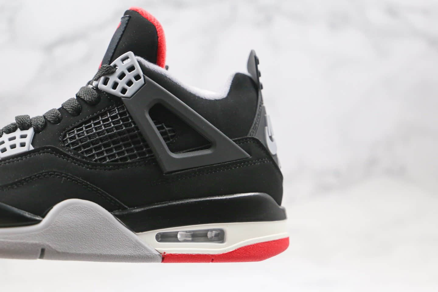 乔丹Air Jordan 4 SE OG纯原版本AJ4黑红色原鞋开模 货号：308497-060