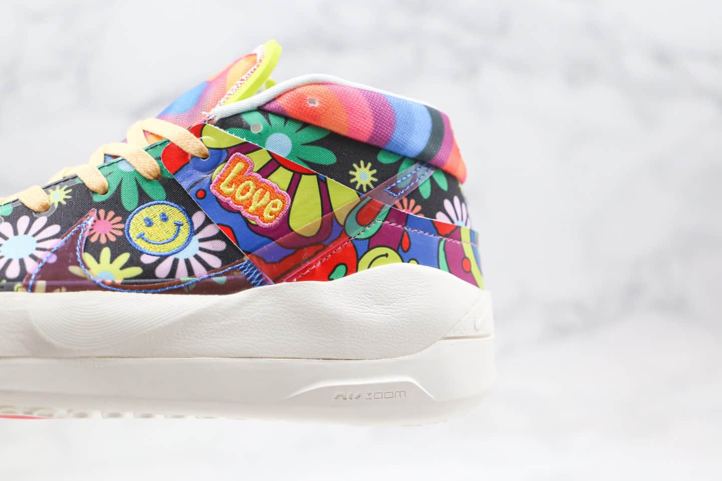 耐克KD13 Zoom EP纯原版本杜兰特13代篮球鞋村上隆小花配色内置气垫支持实战 货号：DA1341-100