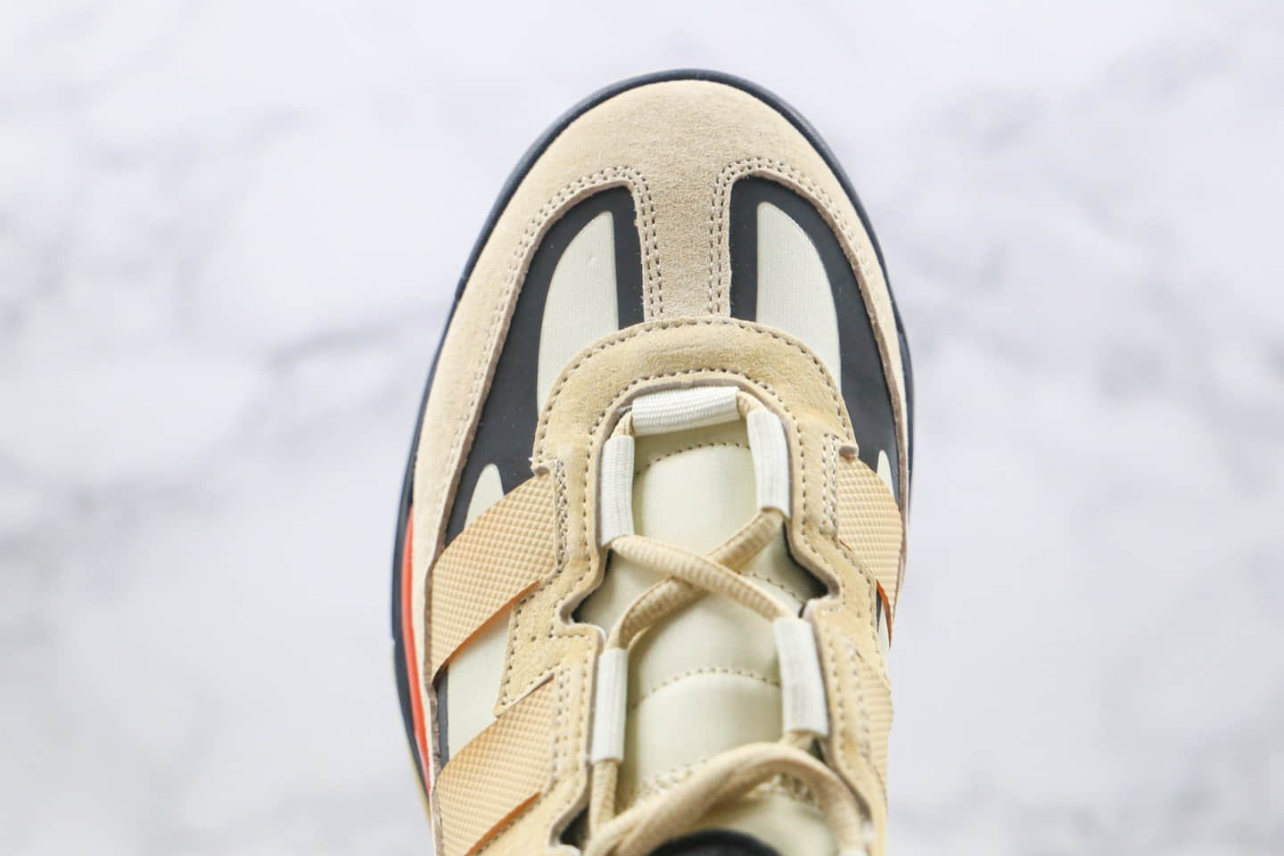 阿迪达斯adidas Originals Niteball纯原版本复古街球系列米黄黑色老爹鞋原楦头纸板打造 货号：FX0363