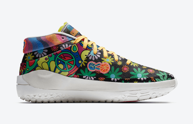 酷似村上隆联名!太阳花+渐变扎染!全新KD13即将发售! 货号:DA1341-100