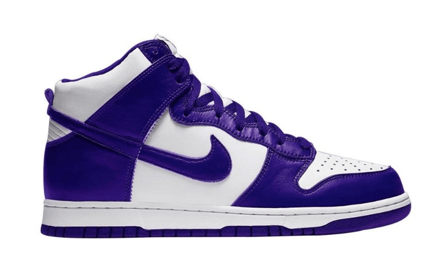 经典白紫配色！全新Nike Dunk High惊艳亮相！ 货号：DC5382-100