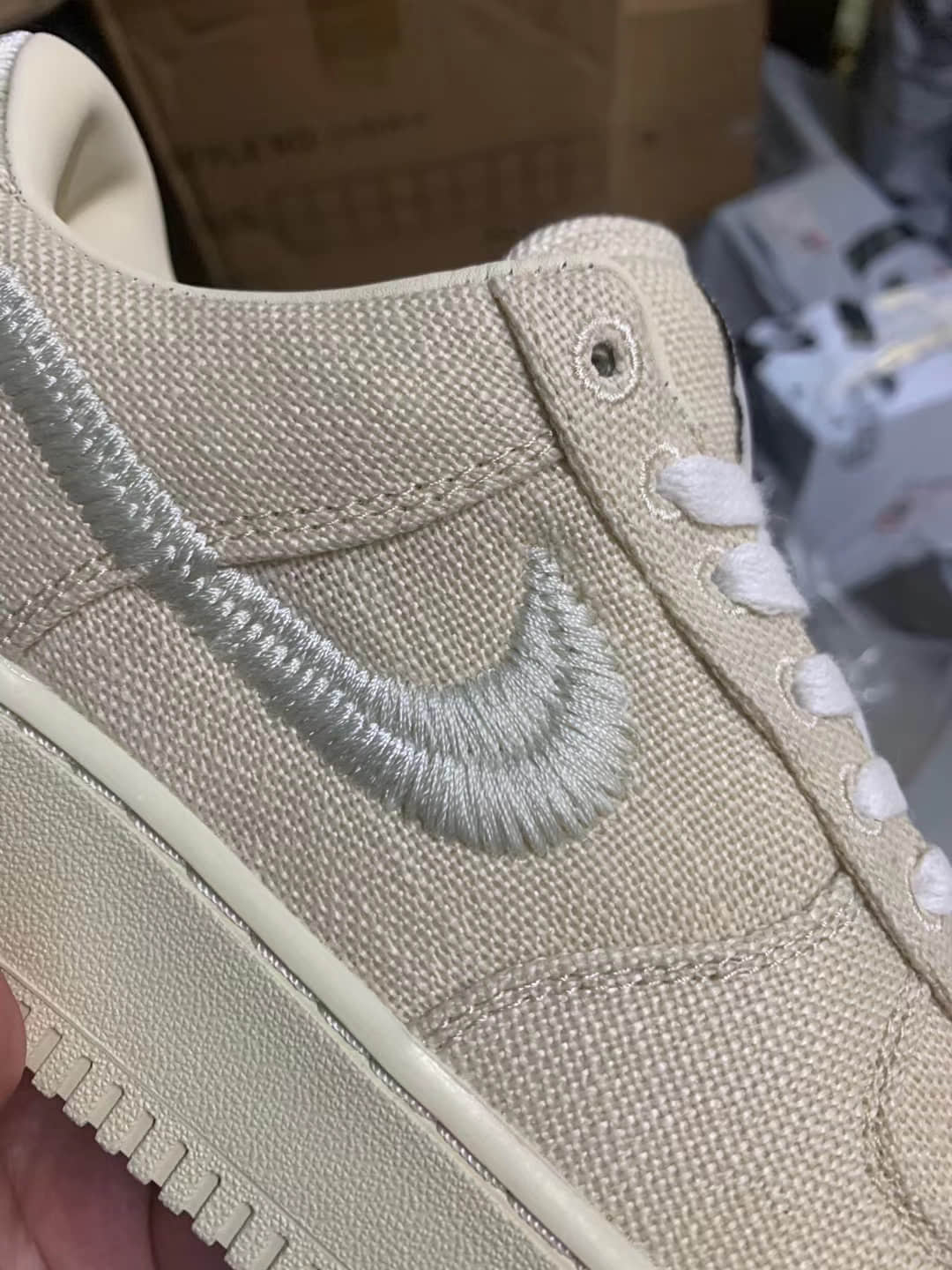 Stussy x AF1释出实物细节图！绝对又是一匹联名黑马！