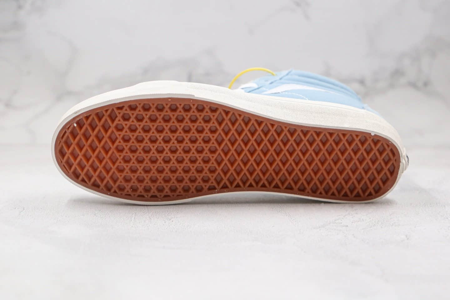 万斯Vans Vault OG SK8-Hi LX公司级版本海外限定高帮加绒帆布鞋浅蓝色原厂硫化大底