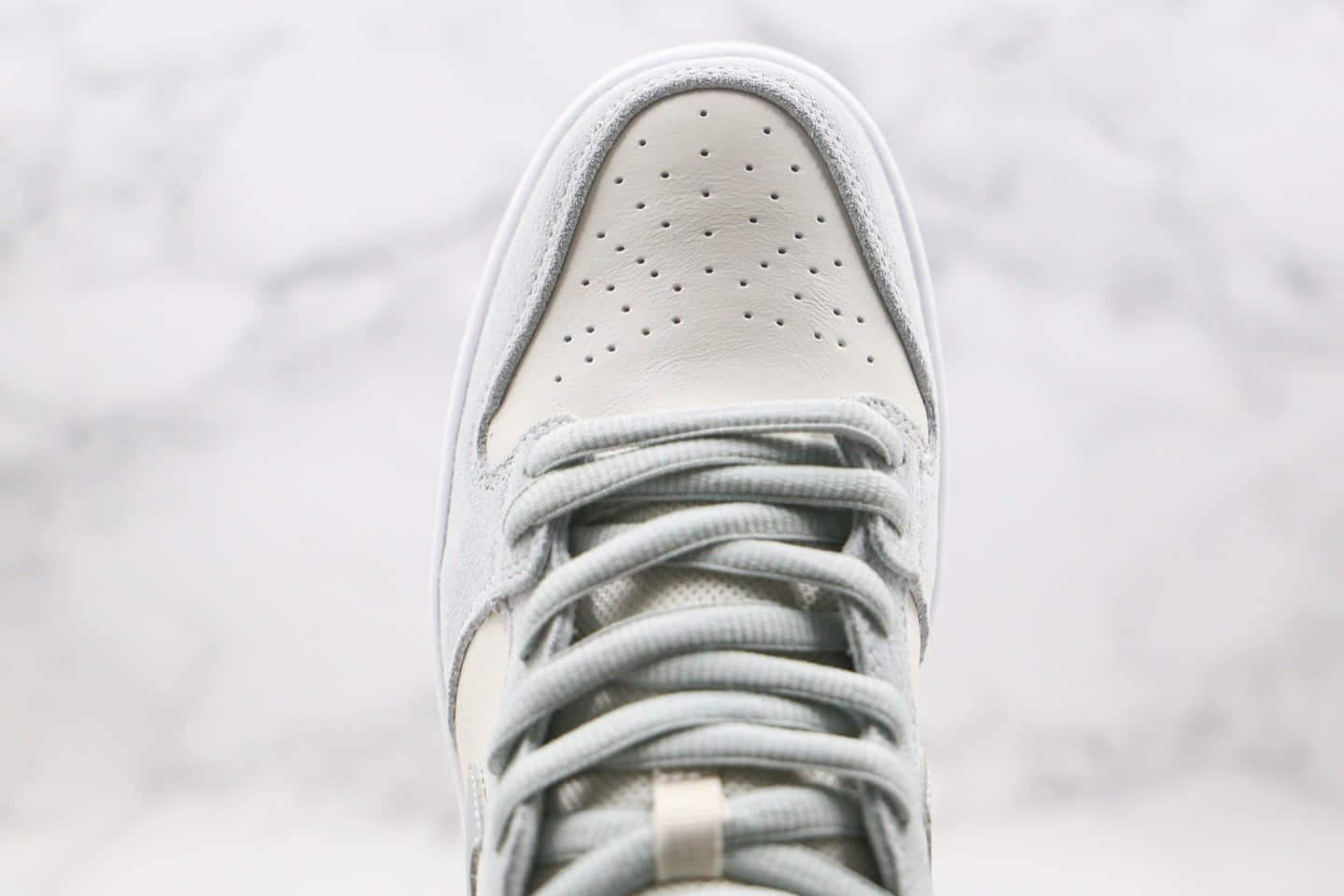 耐克Nike SB Dunk High纯原版本高帮SB休闲板鞋米白灰色内置气垫 货号:BQ6826-101