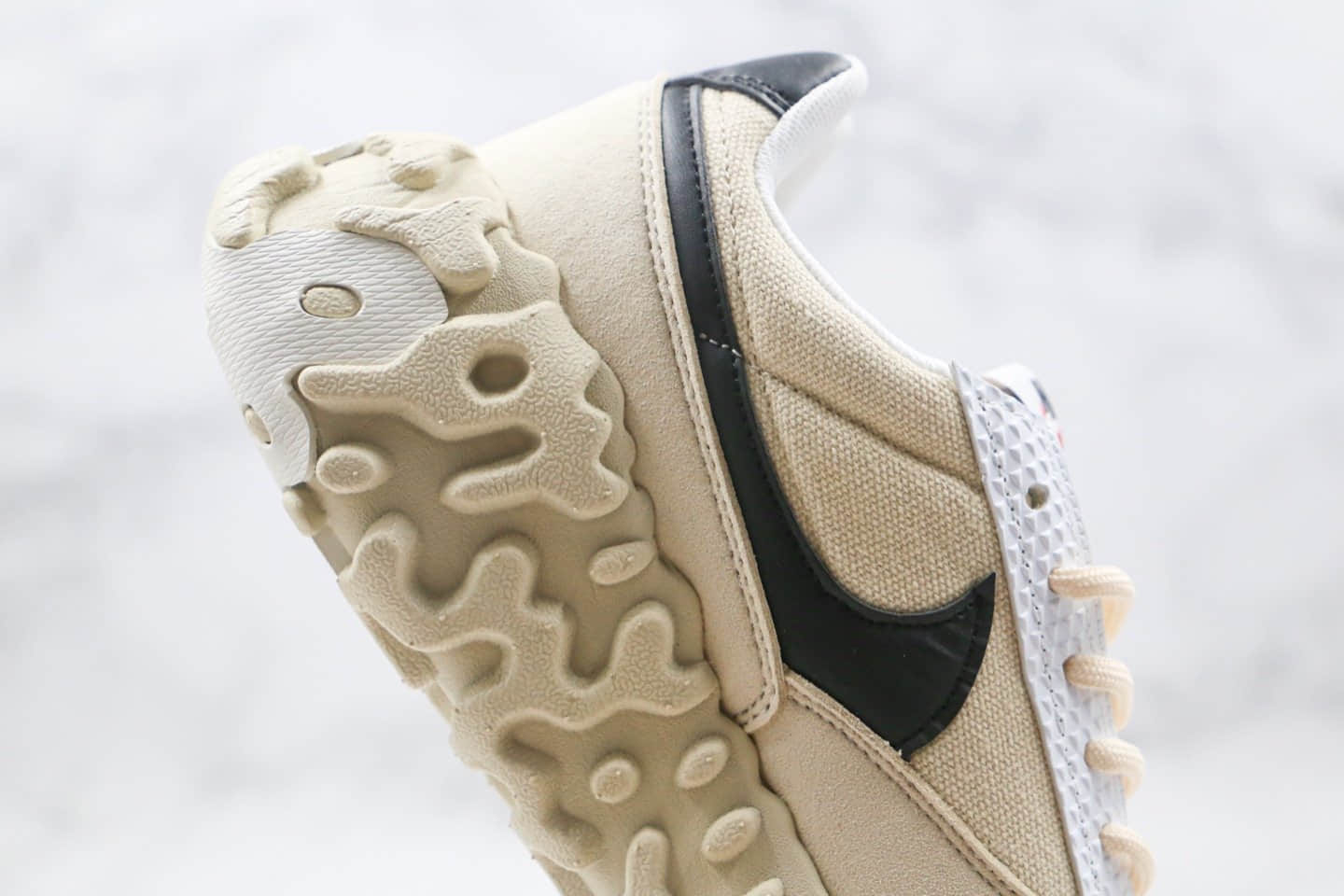 耐克Nike ISPA OverReact纯原版本瑞亚机能玫瑰花刺绣米白色老爹鞋原盒原标 货号:CQ2230-004