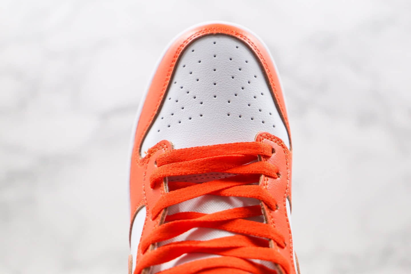 耐克Nike SB Dunk High Syracuse纯原版本高帮SB DUNK白橘色板鞋内置Zoom气垫原盒原标 货号:850477-101