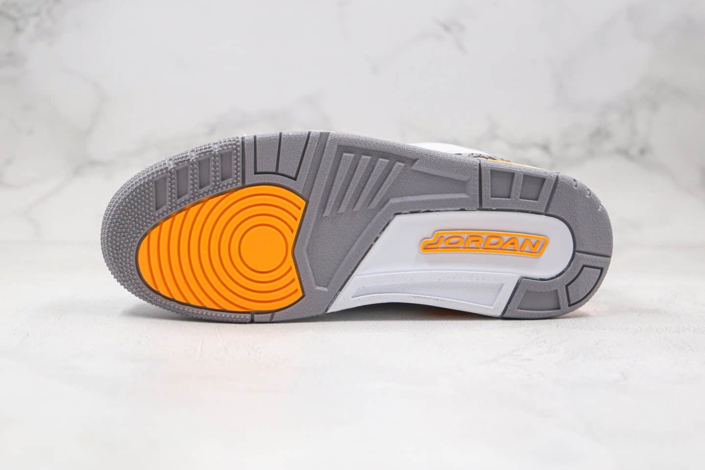 乔丹Air Jordan 3 WMNS Laser Orange纯原版本白黄色爆裂纹AJ3篮球鞋正确后跟定型 货号:CK9246-108