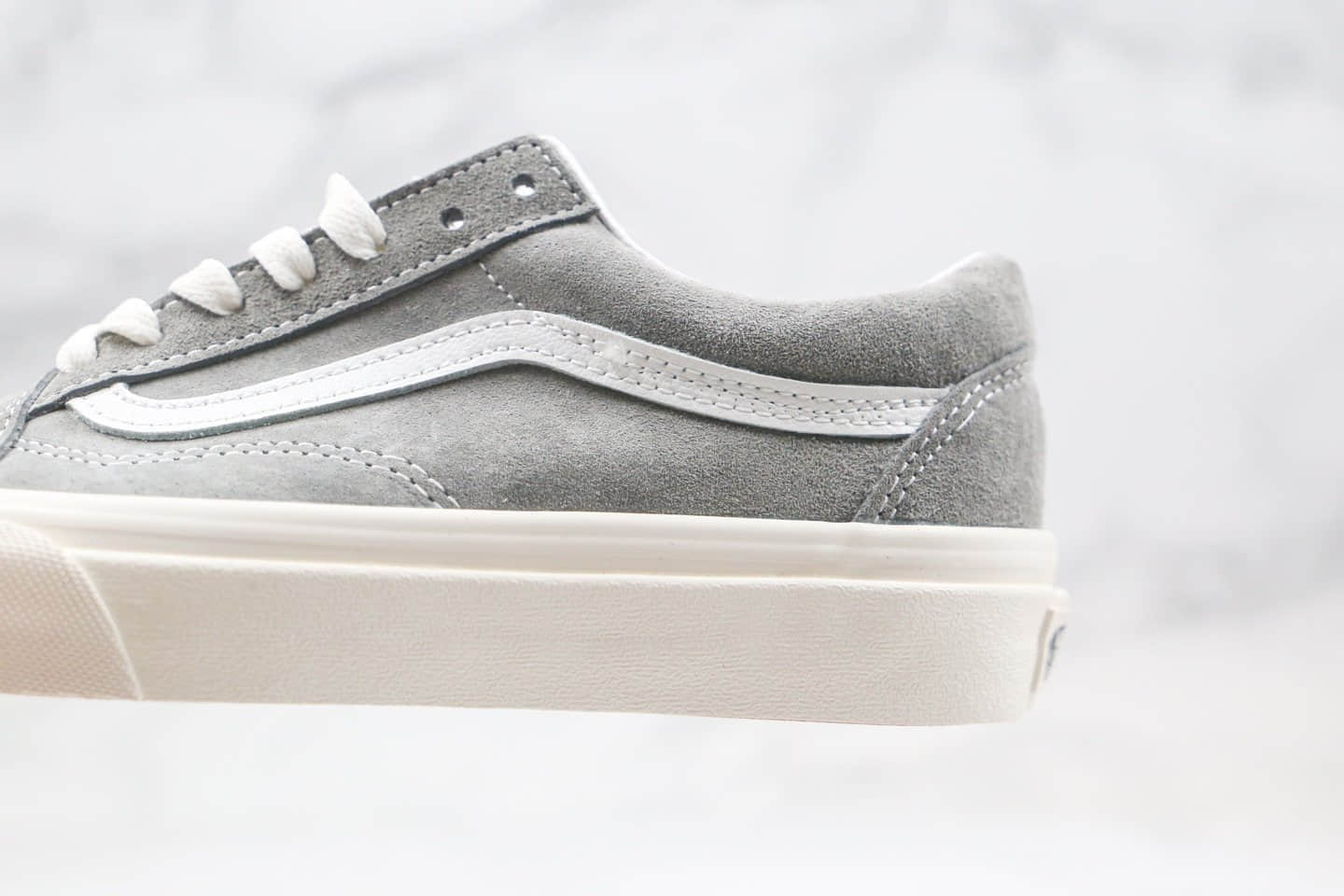 万斯Vans Old Skool Pig Suede公司级版本低帮莫兰迪高级灰色硫化板鞋原盒原标