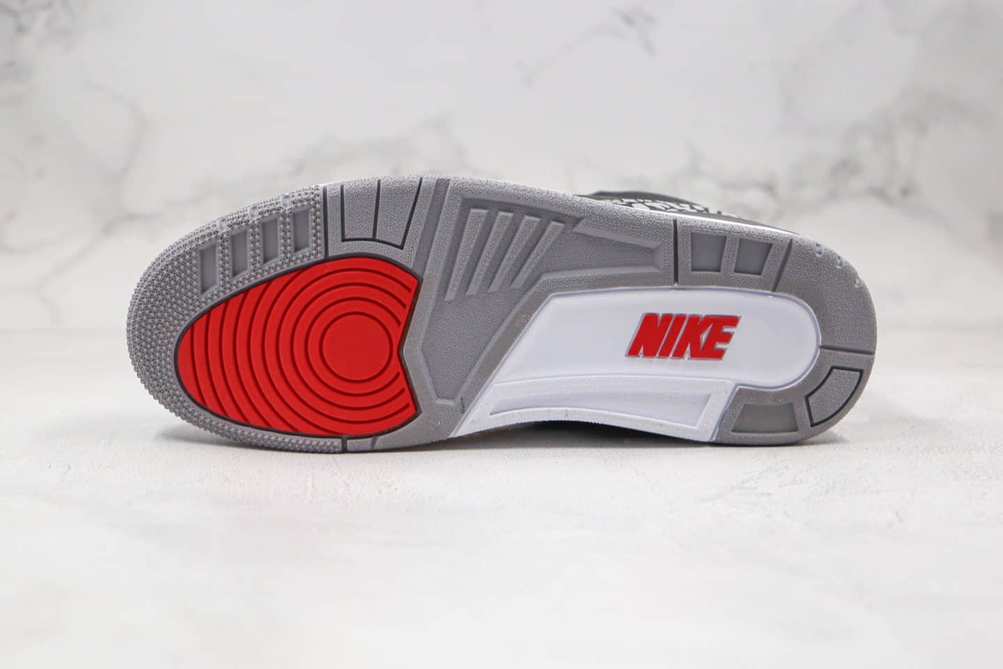 乔丹Air Jordan 3 Retro Black Cement纯原版本爆裂纹黑灰色AJ3黑水泥篮球鞋原档案数据开发 货号:854262-001