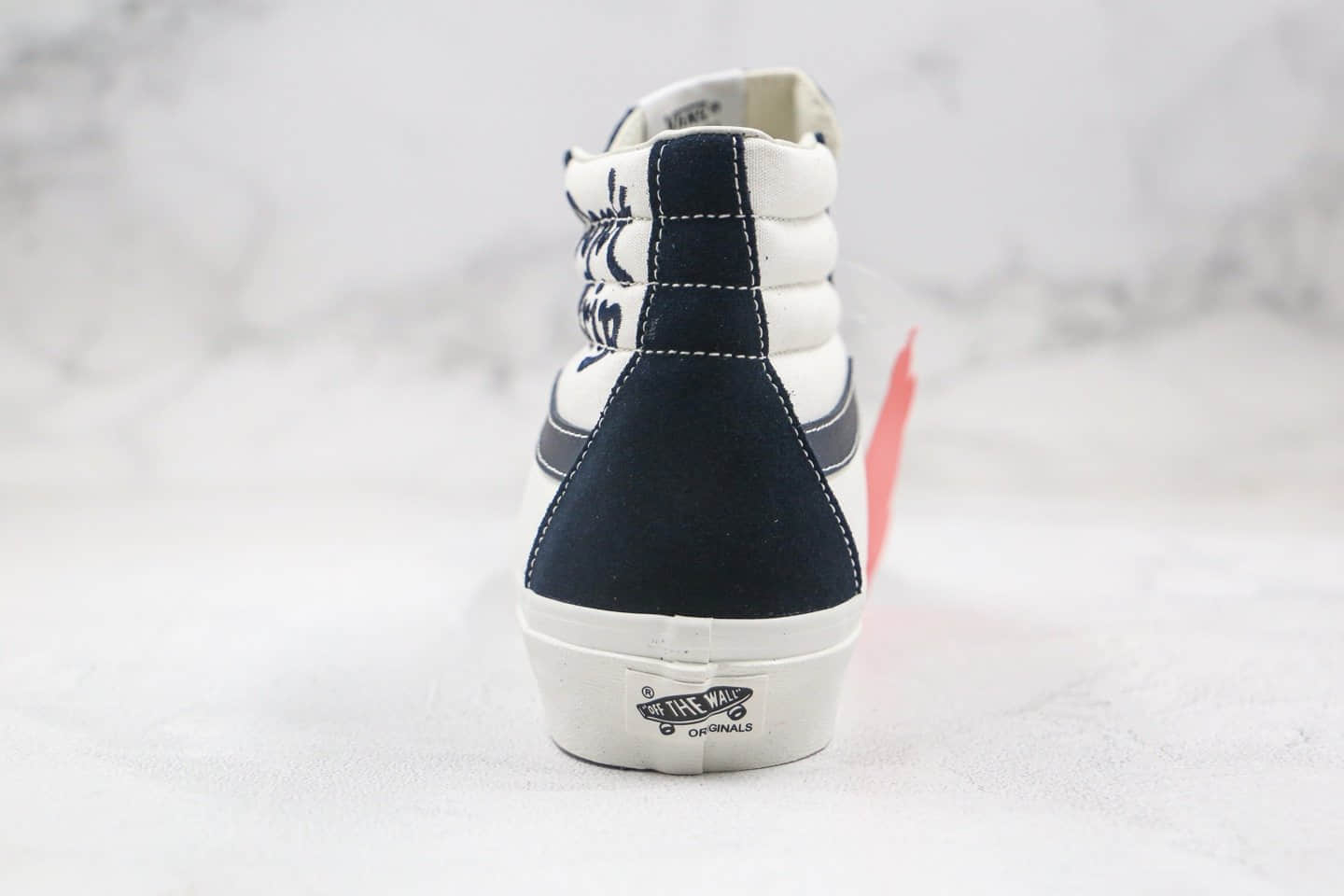 万斯Vans Sk8-Hi LX公司级版本高帮字母刺绣涂鸦黑白色帆布鞋原档案数据开发