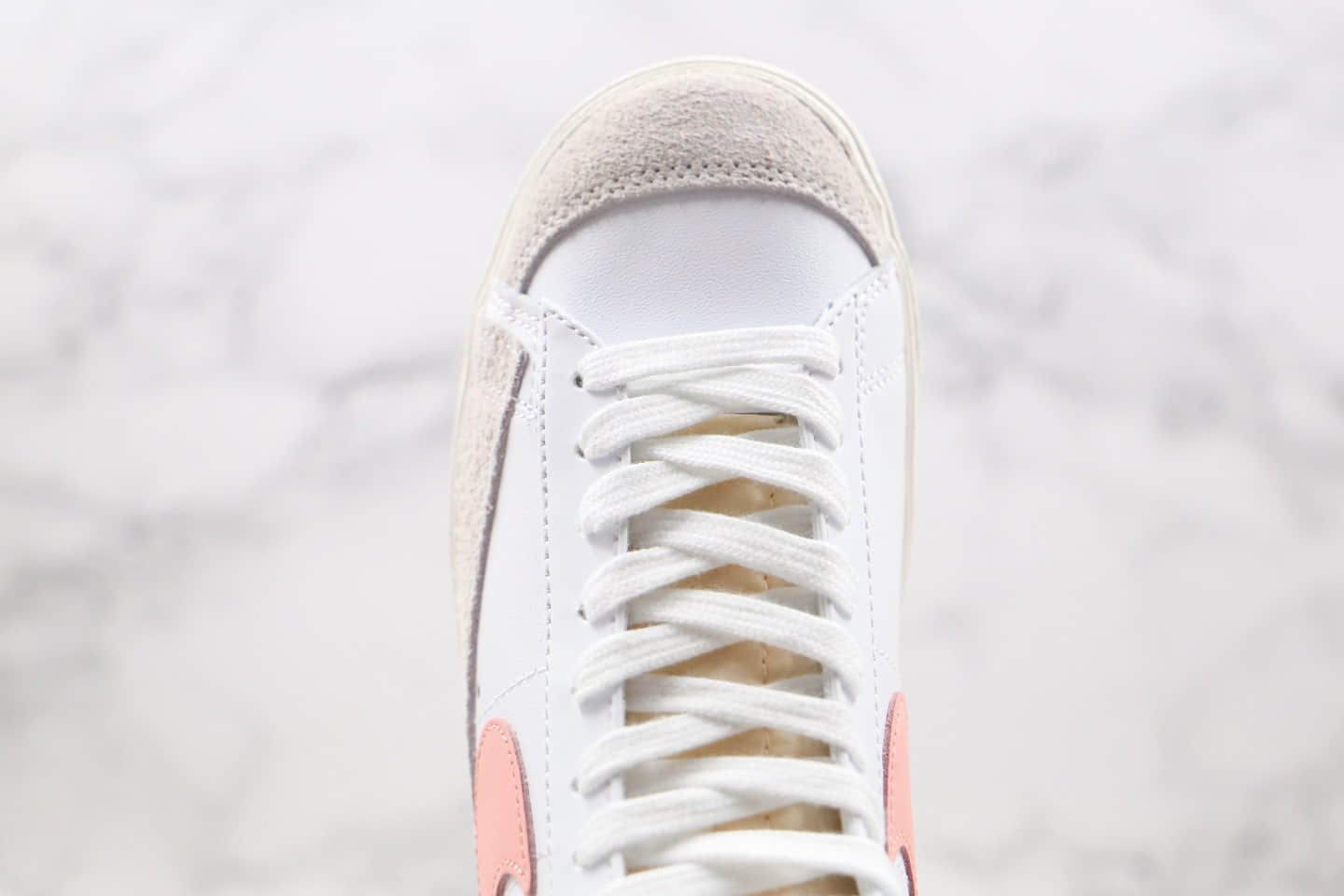 耐克Nike ZOOM BLAZER MID纯原版本中帮开拓者白粉色蜜桃粉勾板鞋内置Zoom气垫 货号:CZ1055-110