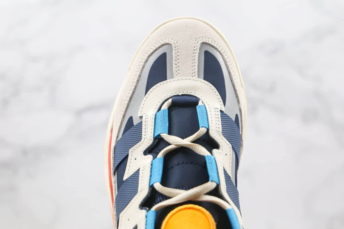 阿迪达斯adidas Originals Niteball纯原版本复古老爹鞋街球系列米白黄黑蓝色原盒原标原楦头纸板打造 货号：FV4842