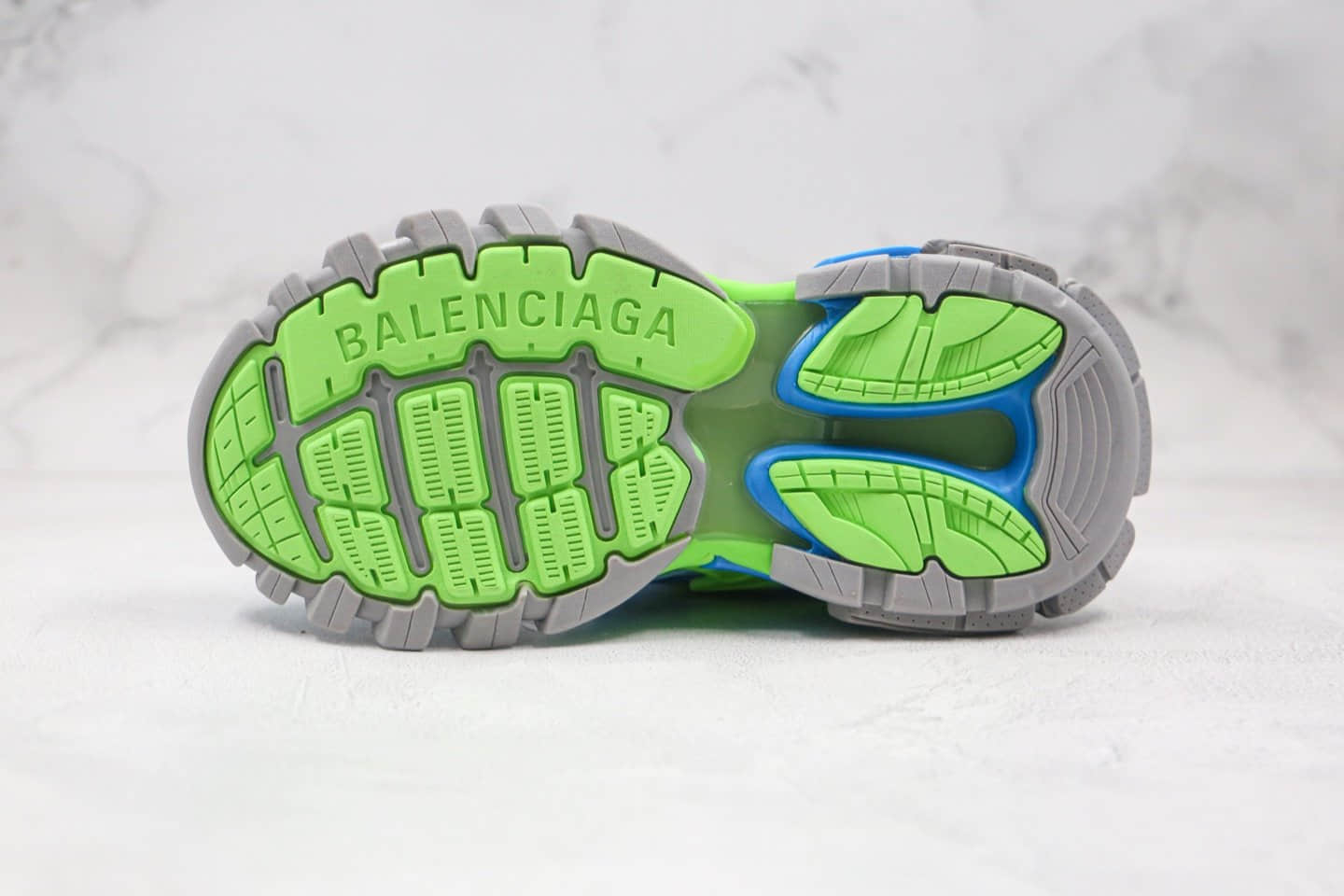 巴黎世家Balenciaga Track 4.0纯原版本四代复古老爹鞋蓝绿色原盒配件齐全