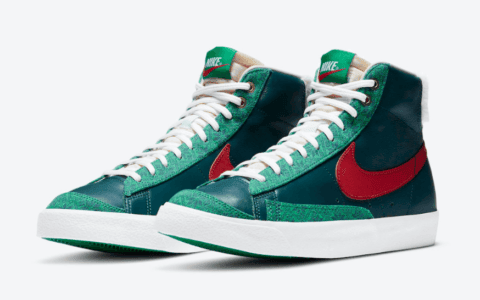 Nike Blazer Mid ’77 Mid圣诞节配色曝光！即将登场！ 货号：DC1619-300