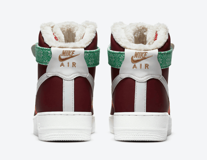 圣诞节主题!这双高帮AF1保暖不输雪地靴! 货号:DC1620-600