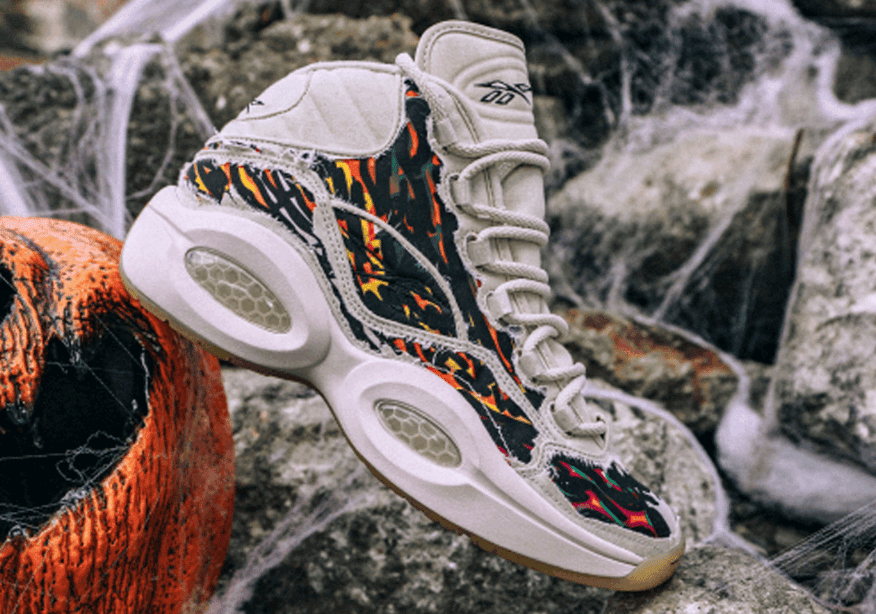 可撕鞋面!Reebok Question Mid 万圣节主题配色10月14日发售! 货号:FZ1357