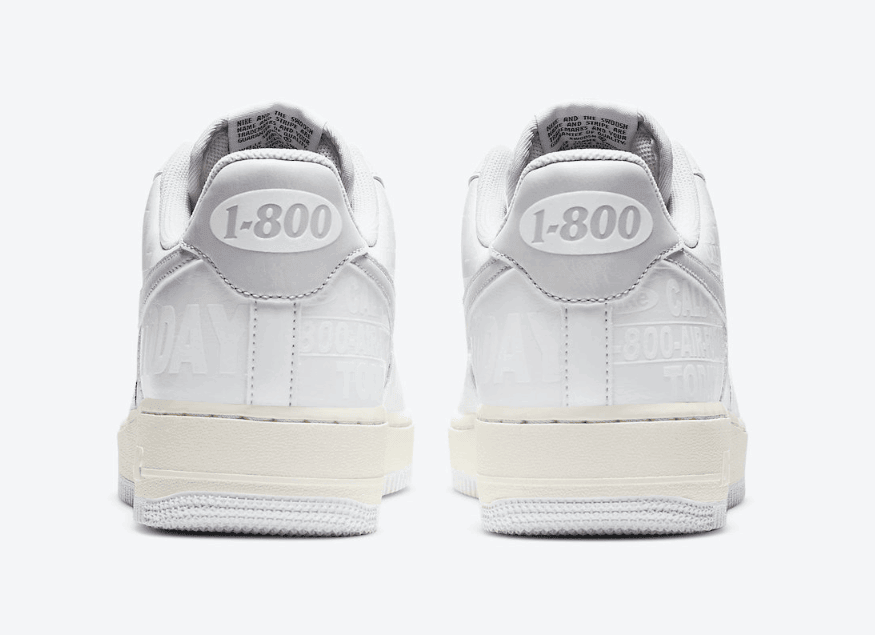 鞋面暗纹+键盘按键鞋带扣！全新AF1“1-800”惊艳亮相！ 货号：CJ1631-100