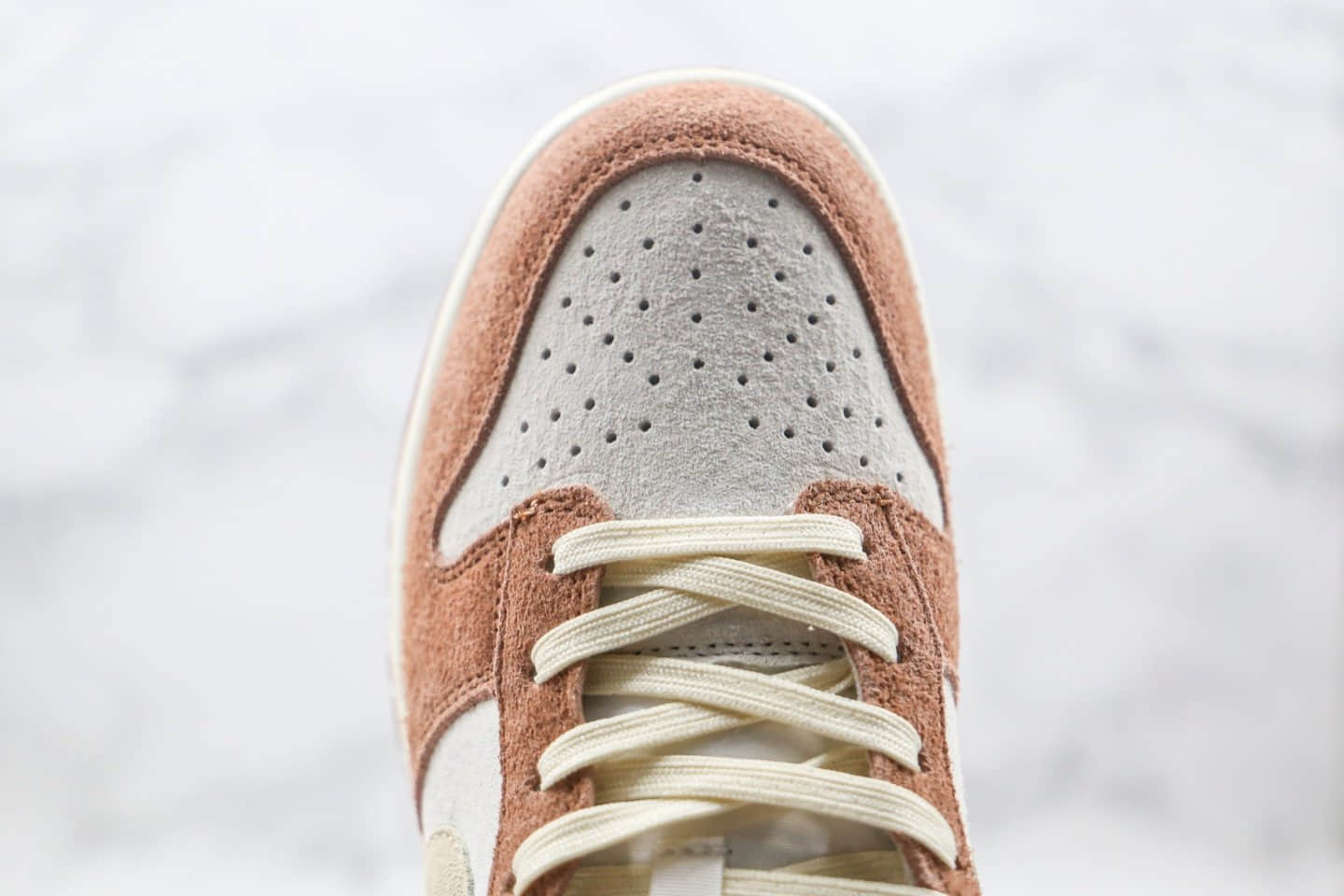 耐克Nike Dunk Low PRM Medium Curry纯原版本低帮SB DUNK奶茶米白棕色板鞋原楦头纸板打造 货号：DD1390-100