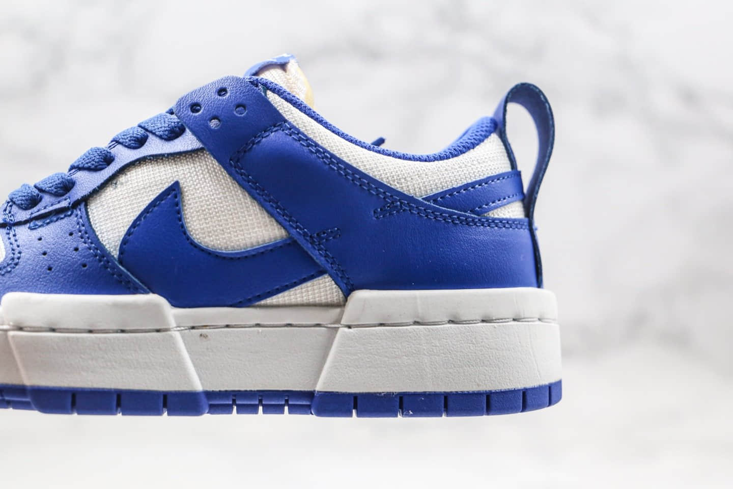 耐克Nike Dunk Low Disrupt公司级版本低帮SB DUNK增高解构老爹鞋白蓝色原盒原标 货号:CK6654-100