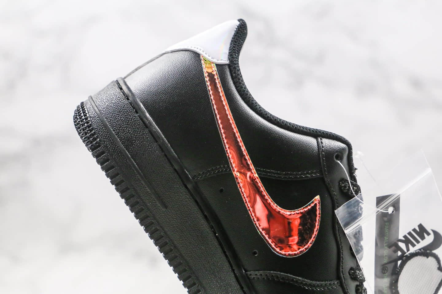 耐克Nike Air Force 1 Low纯原版本低帮空军一号电玩镭射英雄联盟黑炫彩配色原楦头纸板打造 货号：DC0710-101