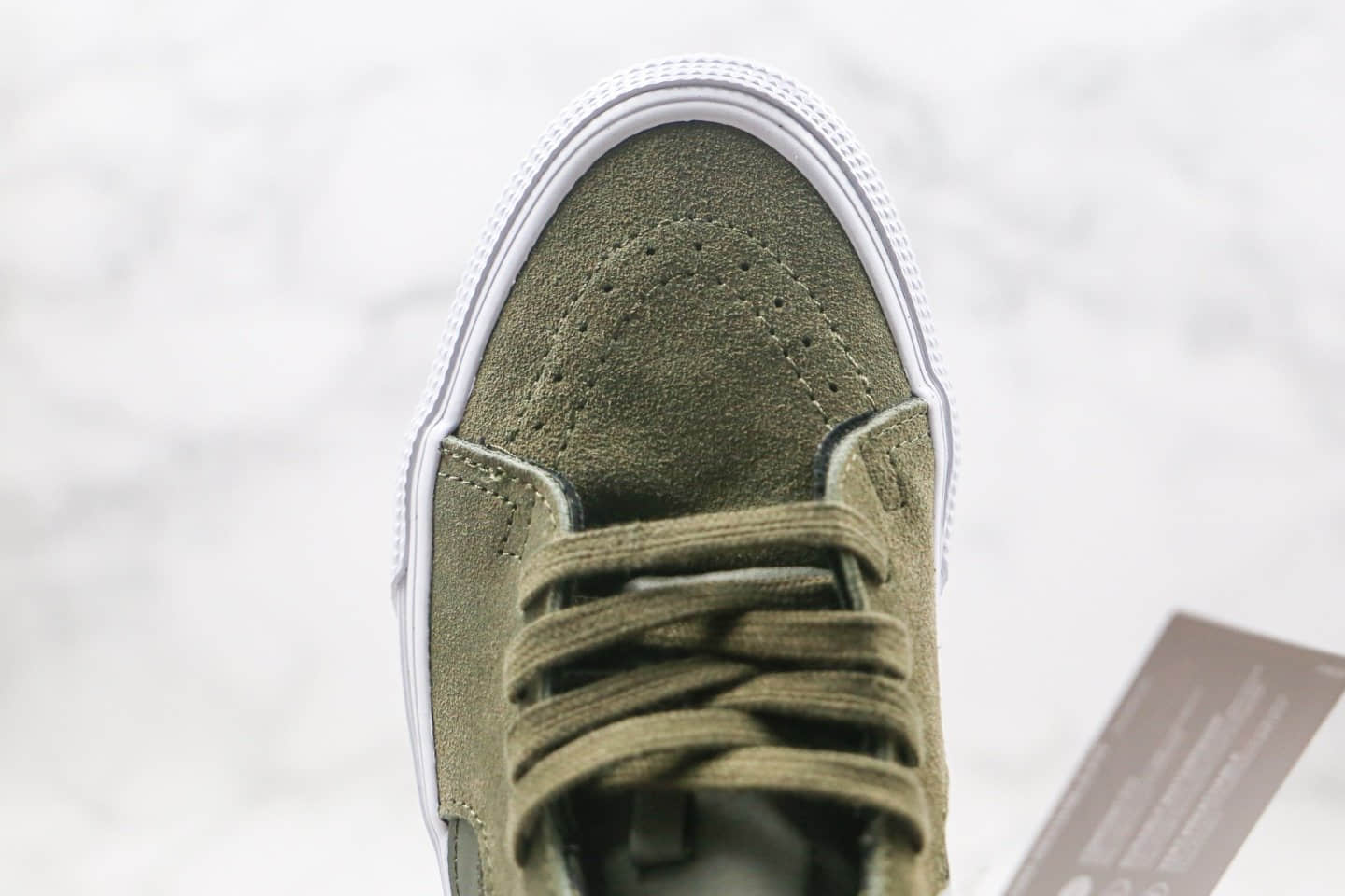 万斯Vans Sk8-Mid GORE-TEX公司级版本中帮机能板鞋军绿色原鞋开模 货号:VN044VJE24U