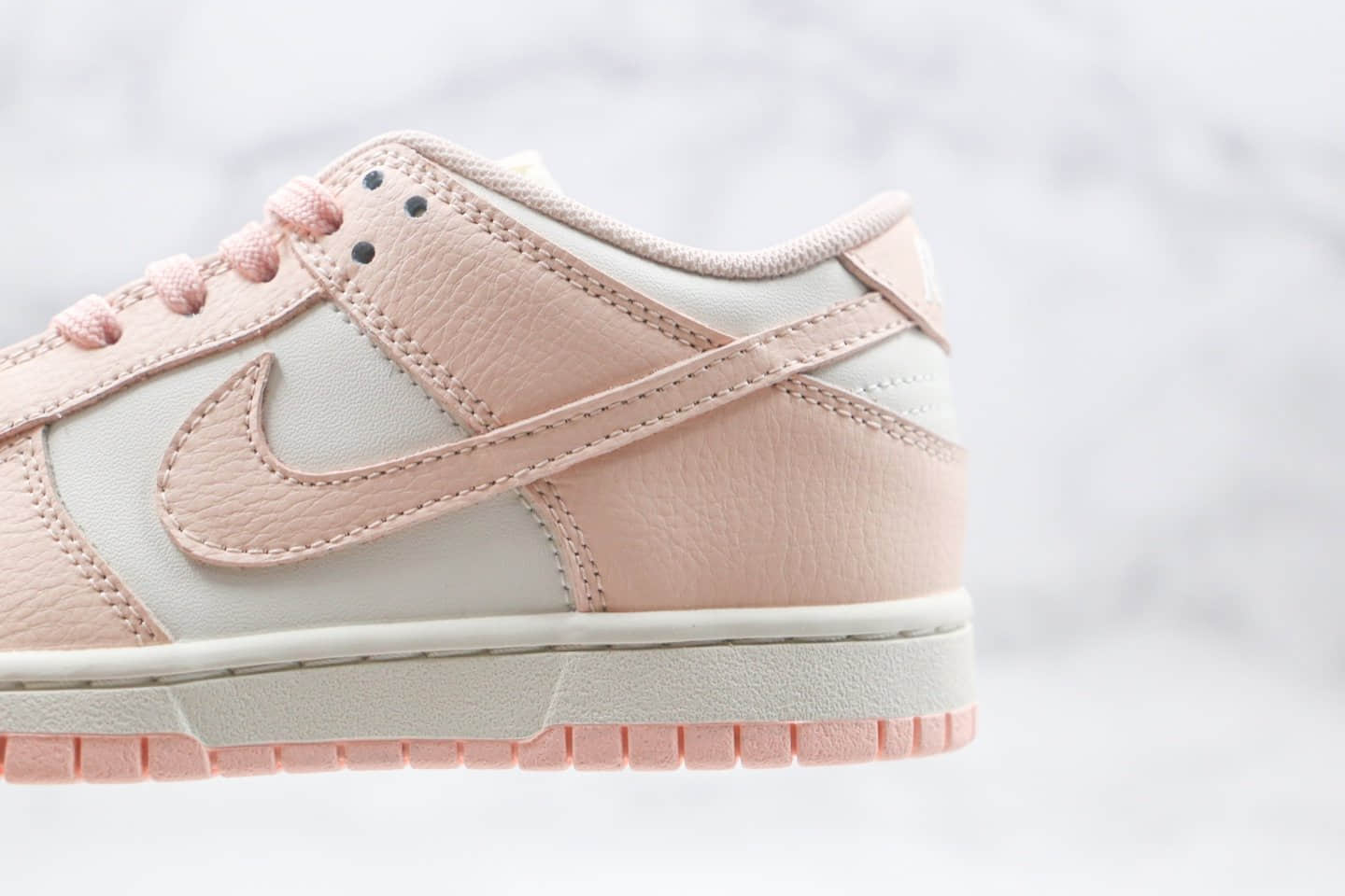 耐克Nike Dunk Low纯原版本低帮Dunk板鞋白粉色原装铝楦数据打造 货号:311369-104