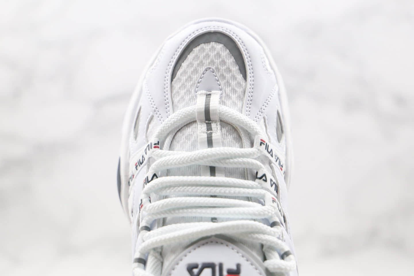 斐乐FILA Interation纯原版本鱼刺2代老爹鞋3M反光白红黑色原盒原标原档案数据开发
