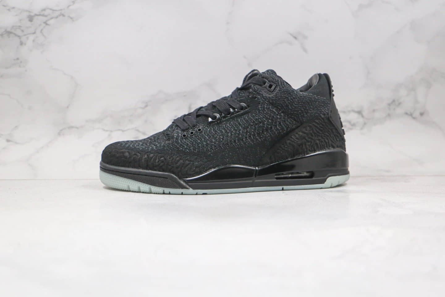 乔丹Air Jordan 3 Flyknit纯原版本夜光编织AJ3黑色篮球鞋原鞋开模一比一打造 货号:AQ1005-001