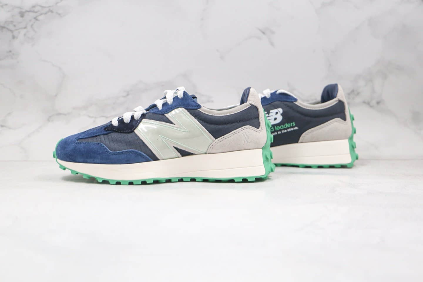 新百伦New Balance 327纯原版本复古NB327慢跑鞋灰蓝色原档案数据开发 货号:WS327WNL