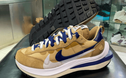 复古高街风！Sacai x Nike VaporWaffle “Sesame”实物有点诱人！