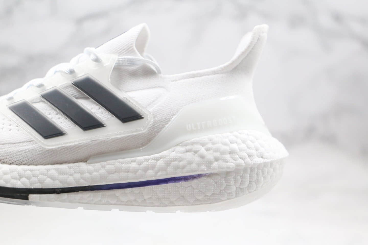 阿迪达斯adidas ultra boost 2021纯原版本爆米花跑鞋UB7.0白黑色原档案数据开发 货号：FY0837