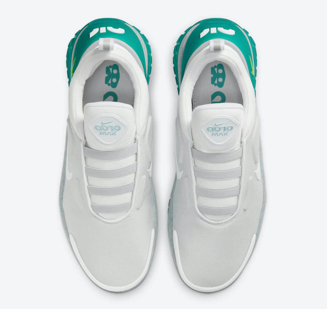 Nike自动系带跑鞋Adapt Auto Max全新湖水绿配色曝光！清新十足！ 货号：CZ6799-001