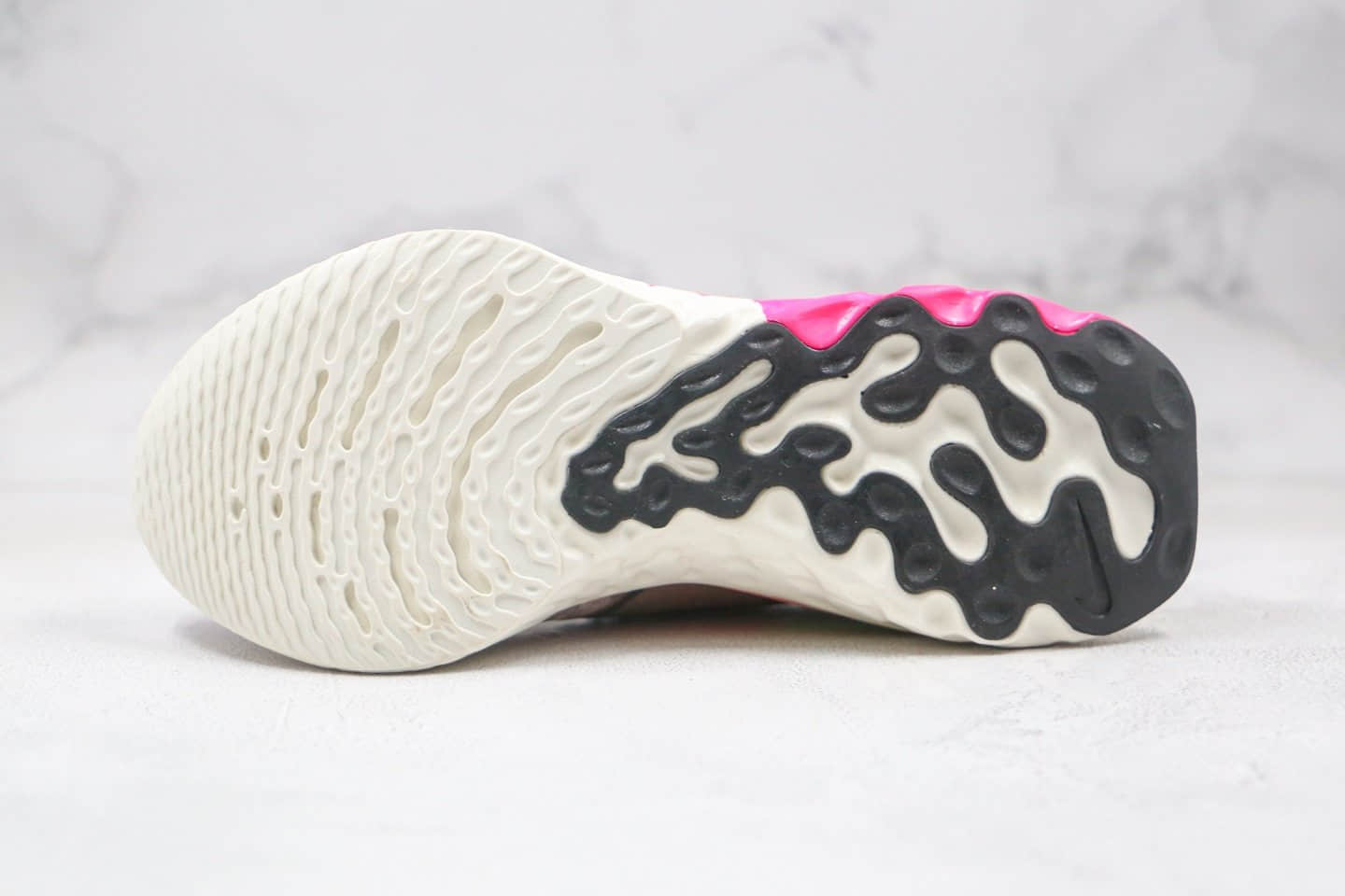 耐克Nike Epic React Flyknit纯原版本藕粉色瑞亚编织透气跑步鞋原档案数据开发 货号：CD4372-500