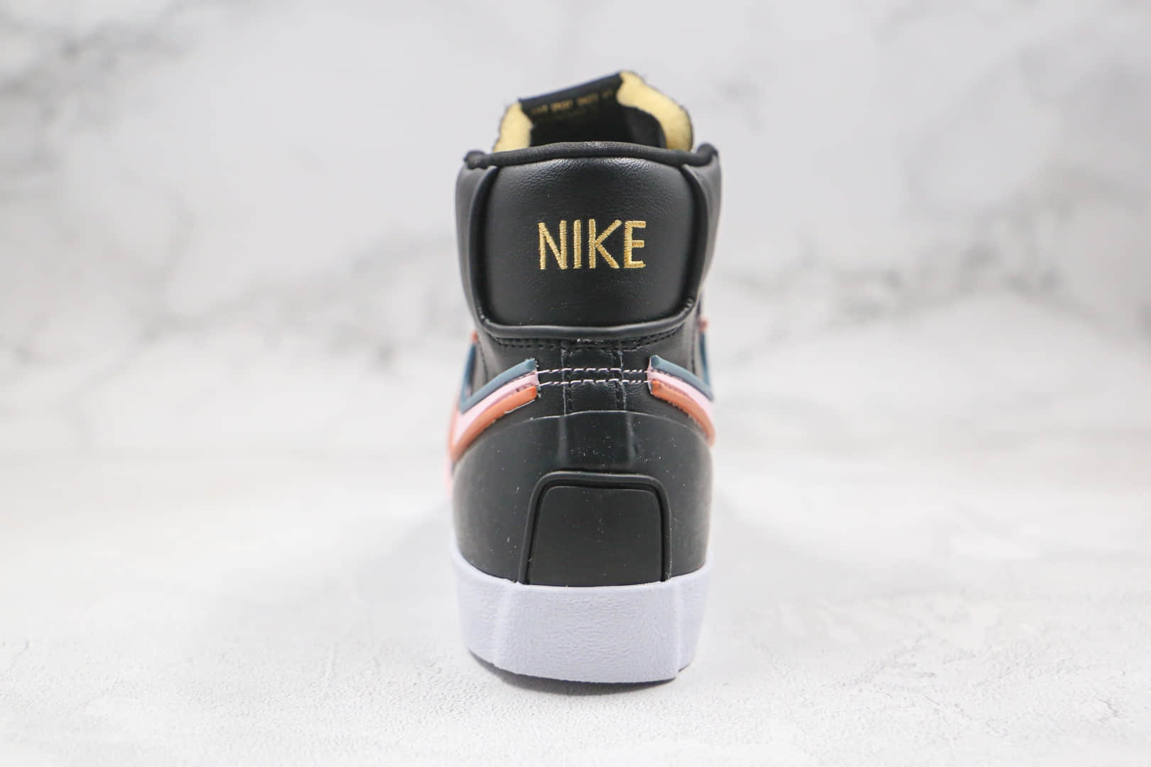 耐克Nike Blazer Mid 77 Infinite Rubberized Black纯原版本中帮开拓者黑粉女孩硫化板鞋原楦头纸板打造 货号:DC1746-001