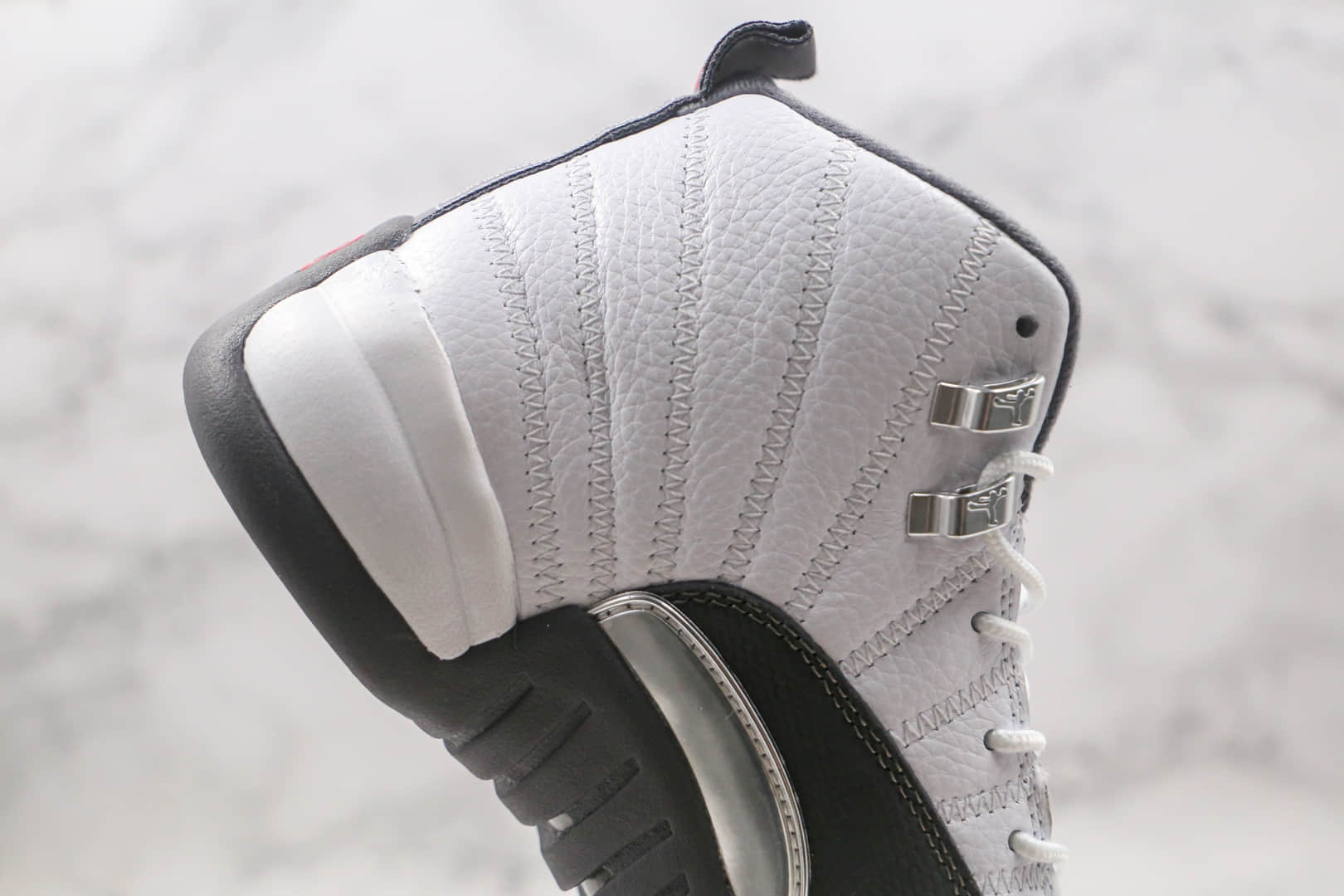 乔丹Air Jordan 12 Dark Grey纯原版本高帮AJ12白灰色篮球鞋内置碳板气垫支持实战 货号:130690-160