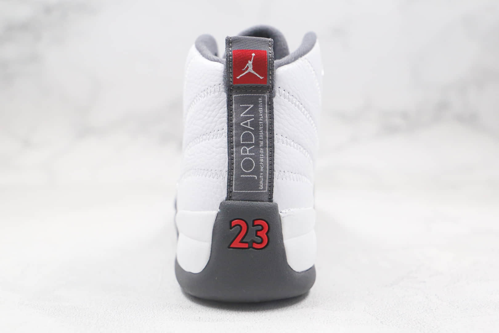 乔丹Air Jordan 12 Dark Grey纯原版本高帮AJ12白灰色篮球鞋内置碳板气垫支持实战 货号:130690-160