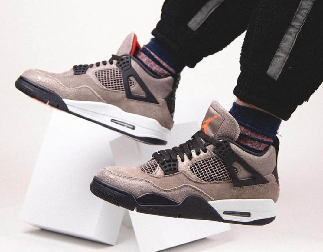 TS x AJ4亲友限定既视感！AJ4 “Taupe Haze”上脚效果不俗！货号：DB0732-200