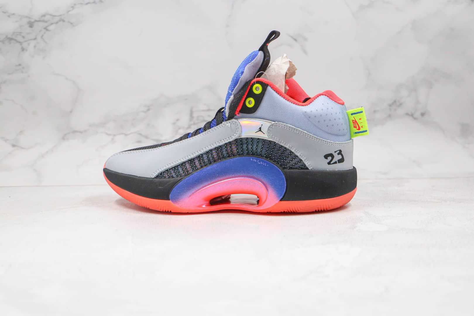 乔丹Air Jordan Jordan XXXV纯原版本灰蓝粉AJ35代篮球鞋内置气垫支持实战 货号:DC1493-001