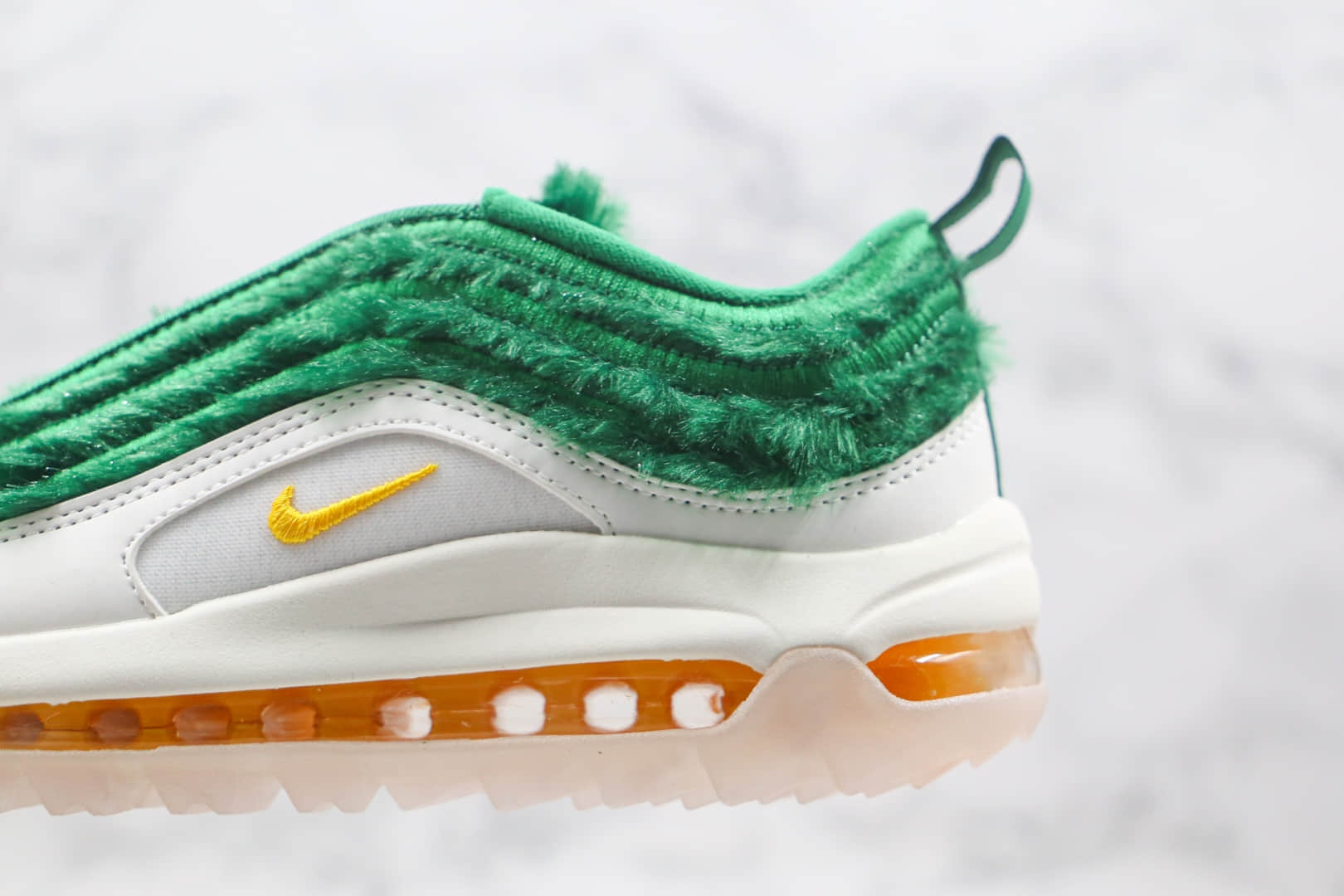 耐克Nike Golf Air Max 97纯原版本高尔夫联名款Max97气垫鞋绿草圣诞节配色原档案数据开发 货号:CK4437-100