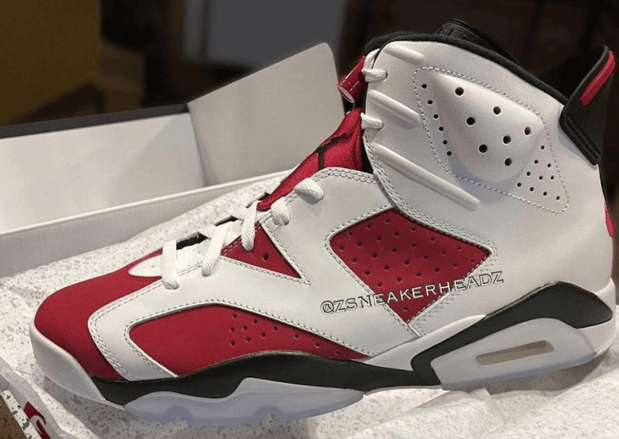 再现OG元年风采!AJ6胭脂红最新实物细节图释出! 货号:CT8529-106