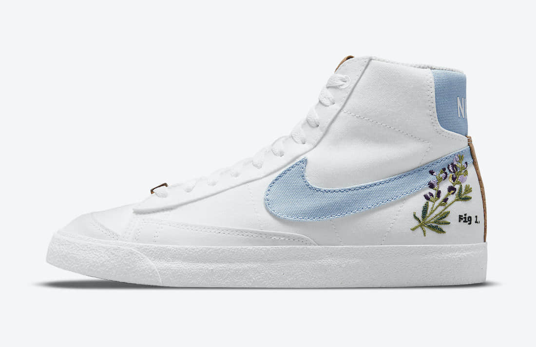 全新Nike Blazer Mid '77首度曝光！花卉刺绣+软木塞细节！ 货号：DC9265-100