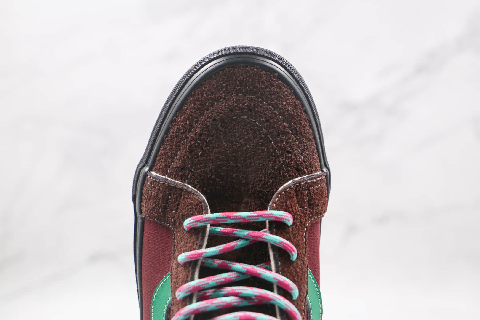 万斯Vans Vault OG SK8-Hi LX LJ901公司级版本高帮麂皮红绿硫化板鞋原盒原标原档案数据开发