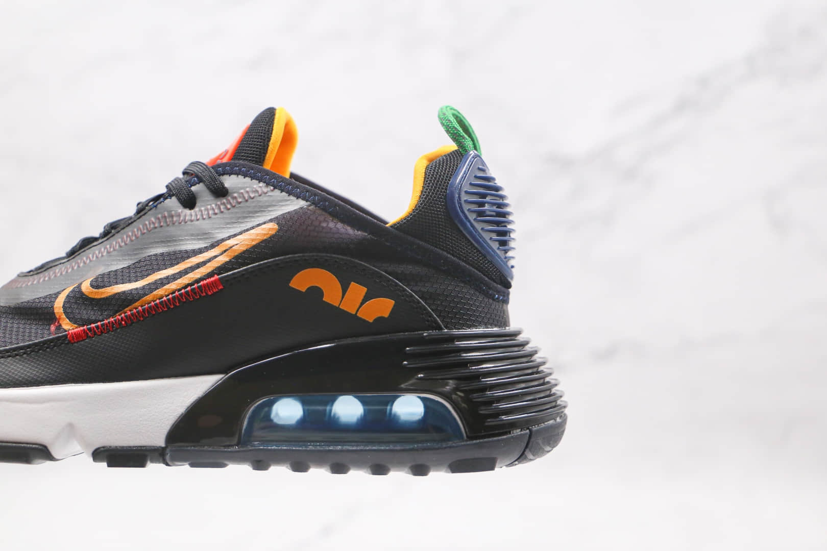 耐克Nike Air Max 2090纯原版本黑橘色max2090气垫鞋原档案数据开发原盒原标 货号:DC1465-001