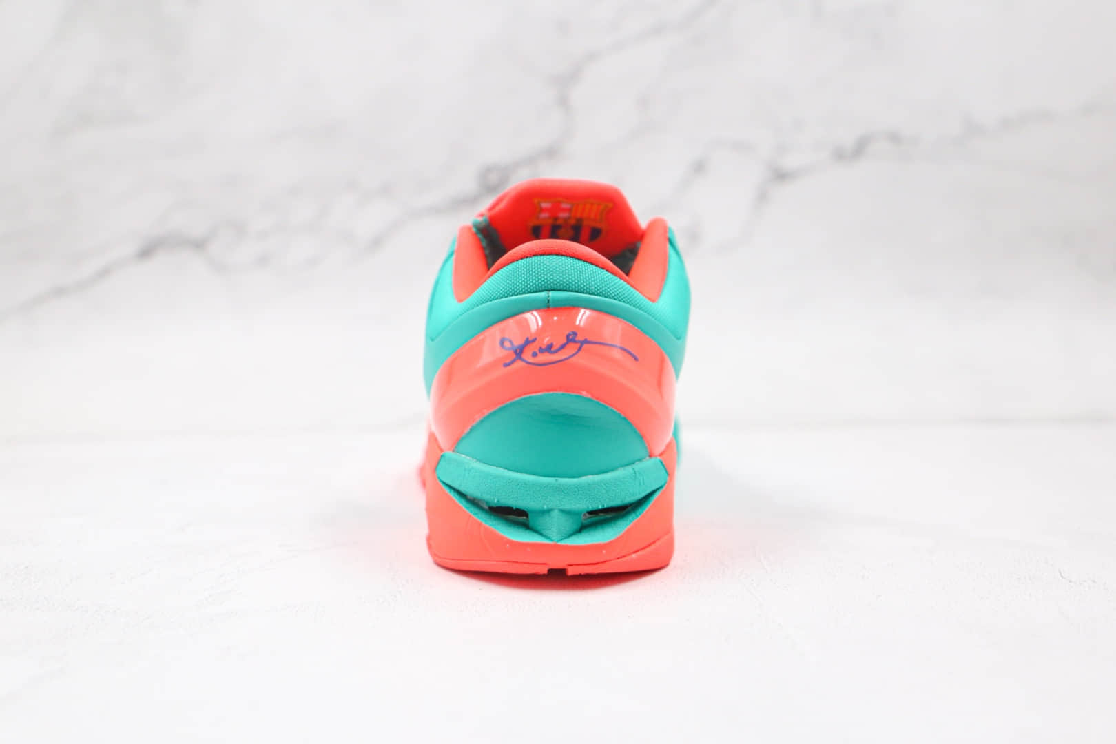 耐克Nike Zoom Kobe 7公司级版本科比7代巴塞罗那绿橙色实战篮球鞋内置气垫 货号：488371-301