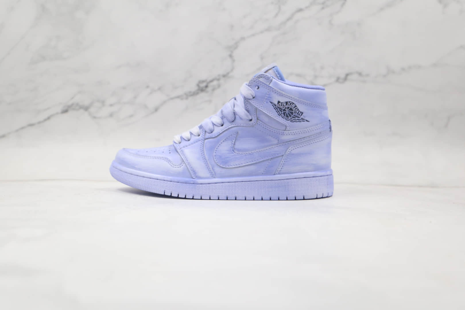 乔丹Air Jordan 1 Artificial brush color纯原版本高帮AJ1淡紫色人工擦色板鞋原楦头纸板打造 货号:BQ6817-204