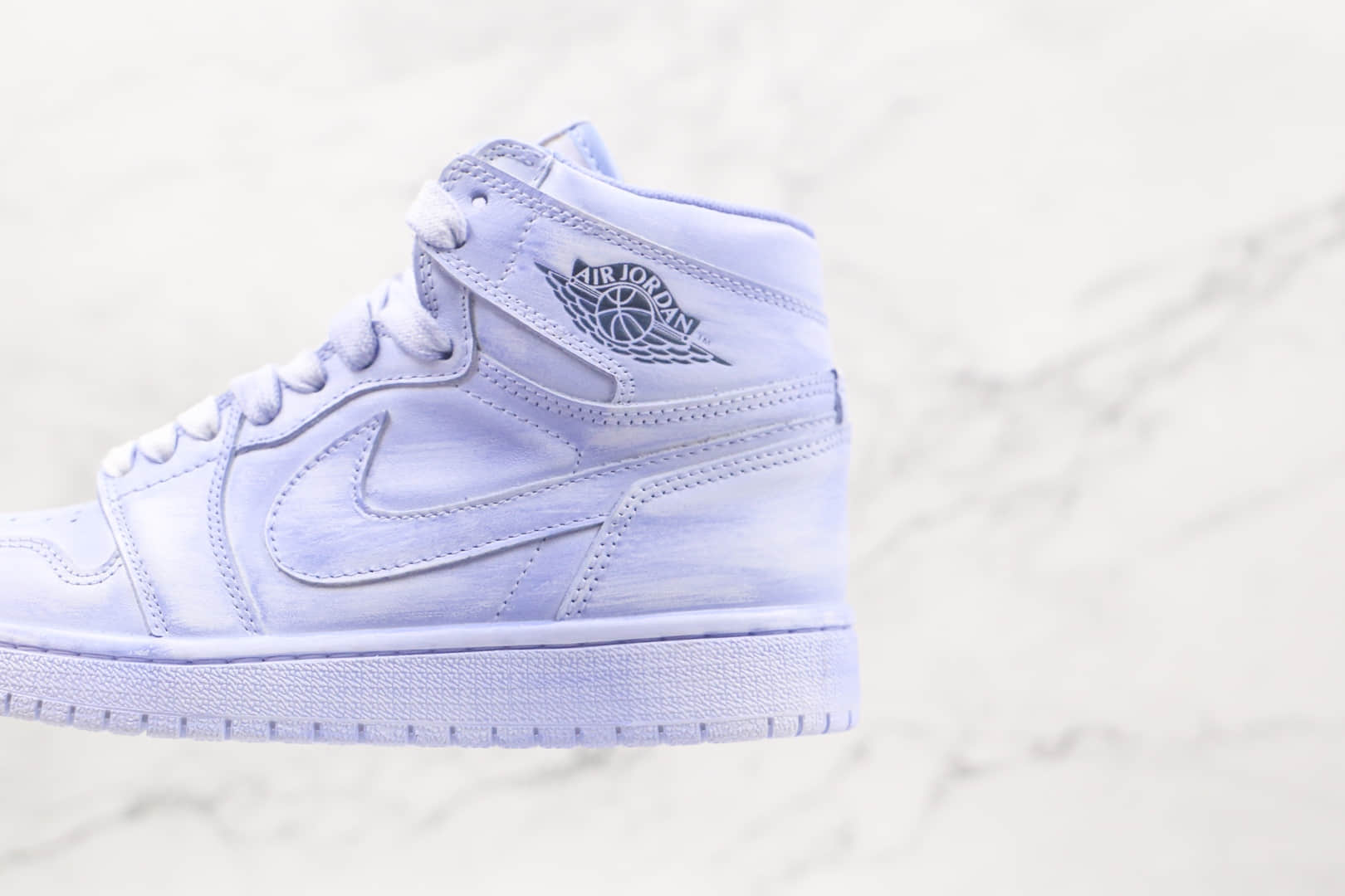 乔丹Air Jordan 1 Artificial brush color纯原版本高帮AJ1淡紫色人工擦色板鞋原楦头纸板打造 货号:BQ6817-204
