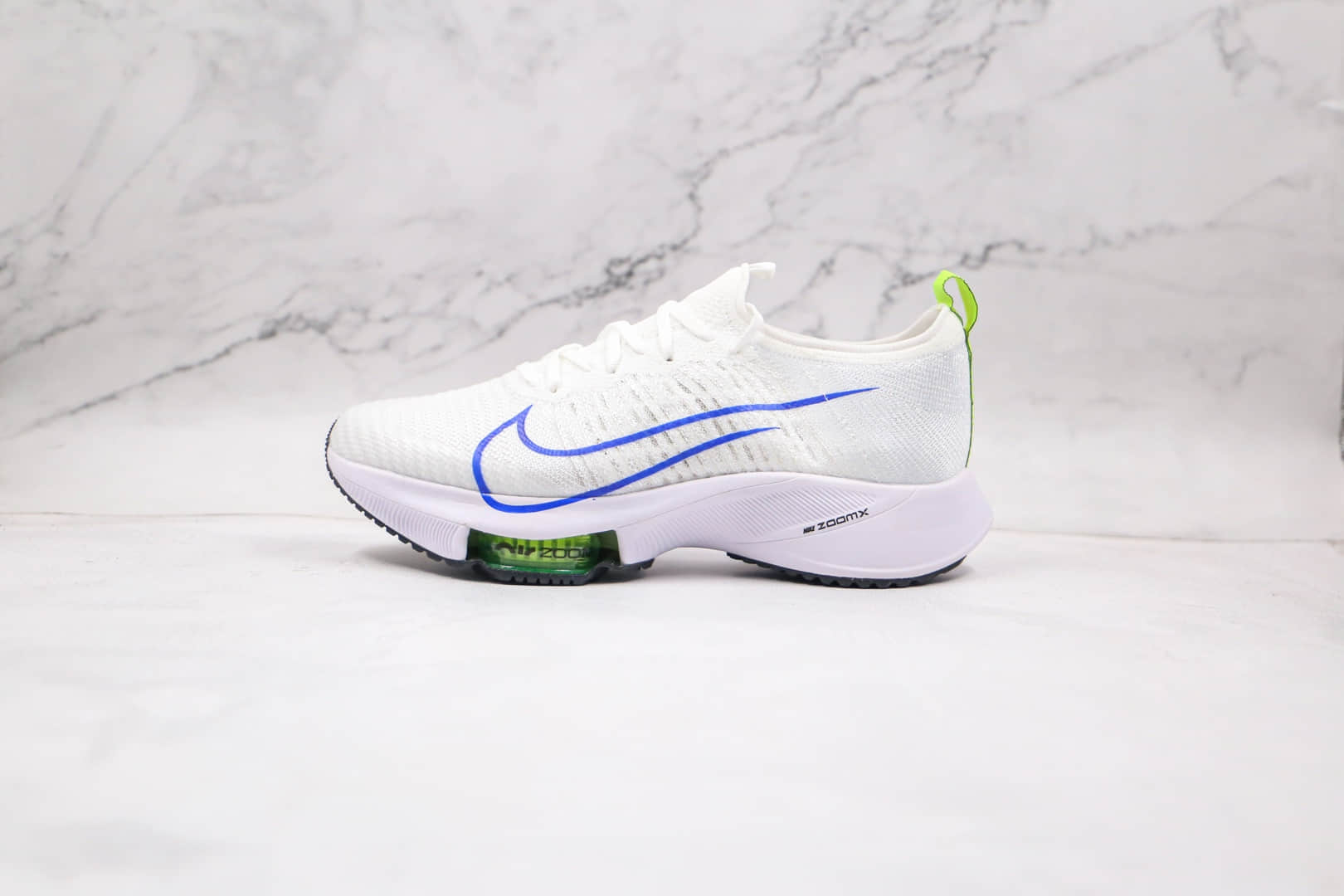 耐克Nike Air Zoom Alphafly NEXT%纯原版本马拉松白蓝色气垫慢跑鞋原盒原标原楦头纸板打造 货号:CI9923-103